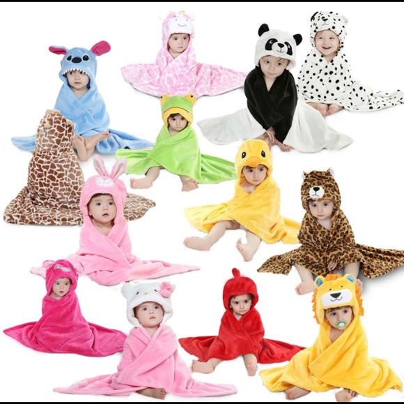 Baby hooded animal blanket - Picture 2 of 2